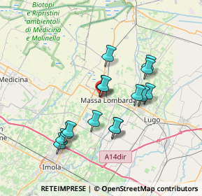 Mappa Via Montefiorino, 48024 Massa Lombarda RA, Italia (6.48867)