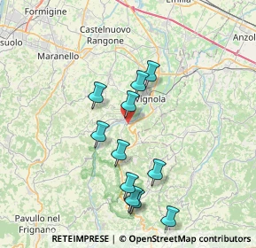 Mappa Via Castiglione, 41056 Savignano sul Panaro MO, Italia (7.14091)