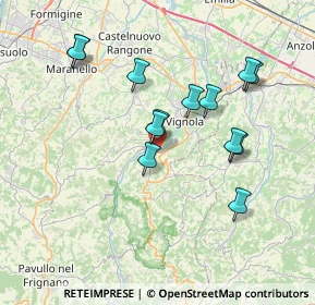 Mappa Via Castiglione, 41056 Savignano sul Panaro MO, Italia (7.03385)