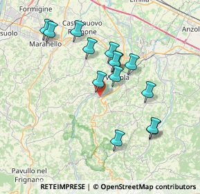 Mappa Via Castiglione, 41056 Savignano sul Panaro MO, Italia (7.12)