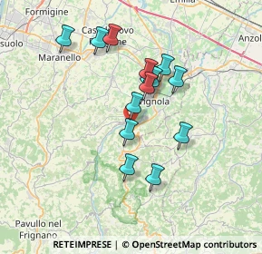 Mappa Via Castiglione, 41056 Savignano sul Panaro MO, Italia (6.11857)