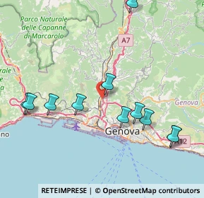 Mappa Via Teglia, 16161 Genova GE, Italia (8.93909)