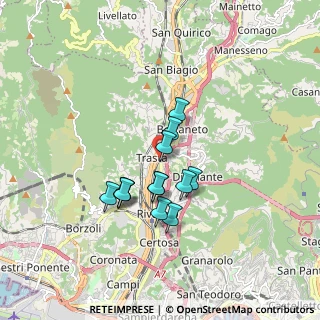 Mappa Via Teglia, 16161 Genova GE, Italia (1.35385)