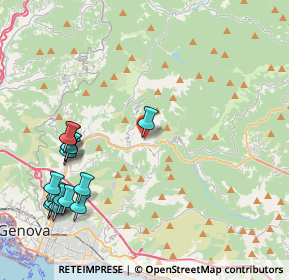 Mappa Salita Inferiore S. Cosimo di Struppa, 16165 Genova GE, Italia (5.24067)