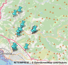 Mappa Salita Inferiore S. Cosimo di Struppa, 16165 Genova GE, Italia (3.96231)