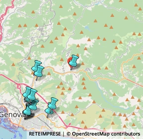 Mappa Salita Inferiore S. Cosimo di Struppa, 16165 Genova GE, Italia (5.83429)