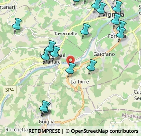 Mappa SP4dir, 41056 Savignano sul Panaro MO, Italia (2.5115)