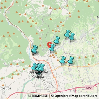 Mappa Via Valle S. Felicita, 36060 Romano D'ezzelino VI, Italia (3.96842)