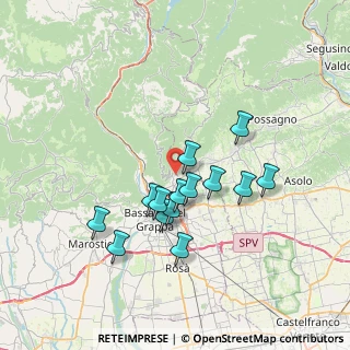 Mappa Via Valle S. Felicita, 36060 Romano D'ezzelino VI, Italia (6.08)
