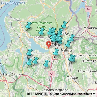 Mappa Lungolago della Schiranna, 21100 Varese VA, Italia (6.053)