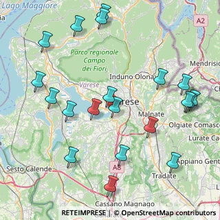 Mappa Lungolago della Schiranna, 21100 Varese VA, Italia (9.767)