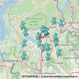 Mappa Lungolago della Schiranna, 21100 Varese VA, Italia (6.41389)