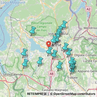 Mappa Lungolago della Schiranna, 21100 Varese VA, Italia (7.05579)