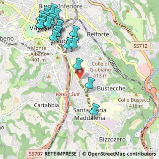 Mappa Via Vittoria Colonna, 21100 Varese VA, Italia (1.3215)