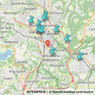 Mappa Via Vittoria Colonna, 21100 Varese VA, Italia (1.84818)