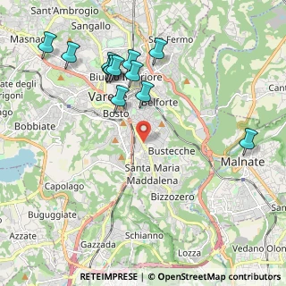 Mappa Via Vittoria Colonna, 21100 Varese VA, Italia (2.21167)