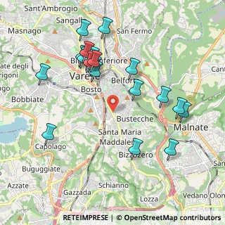 Mappa Via Buenos Aires, 21100 Varese VA, Italia (2.0885)