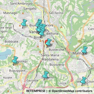 Mappa Via Vittoria Colonna, 21100 Varese VA, Italia (2.14462)