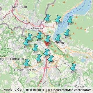 Mappa Via Rigamonti, 22020 San Fermo della Battaglia CO, Italia (3.56467)