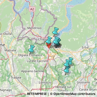 Mappa Via Rigamonti, 22020 San Fermo della Battaglia CO, Italia (4.96364)