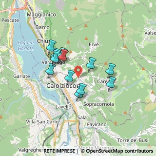 Mappa Via F. Poggi, 23801 Calolziocorte LC, Italia (1.38692)