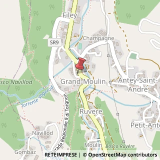 Mappa Località Grand Moulin, 46, 11020 Antey-Saint-André, Aosta (Valle d'Aosta)