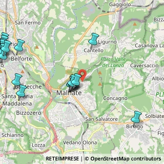 Mappa Via Don G. E. Bosetti, 21046 Malnate VA, Italia (3.0415)