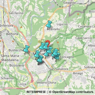 Mappa Via Don G. E. Bosetti, 21046 Malnate VA, Italia (1.33462)
