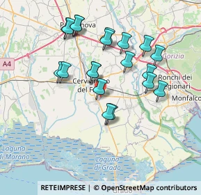 Mappa Via Grado, 33052 Cervignano del Friuli UD, Italia (6.8485)