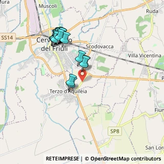 Mappa Via Grado, 33052 Cervignano del Friuli UD, Italia (1.9475)