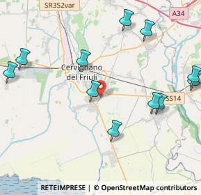 Mappa Via Grado, 33052 Cervignano del Friuli UD, Italia (6.10188)