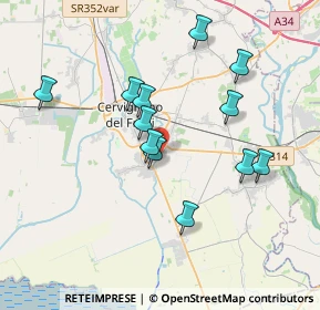 Mappa Via Grado, 33052 Cervignano del Friuli UD, Italia (3.36333)