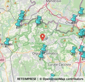 Mappa Via Giuseppe Garibaldi, 22020 Faloppio CO, Italia (6.25)