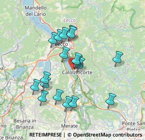 Mappa Via Martiri della Libertà, 23808 Vercurago LC, Italia (6.56222)