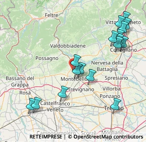 Mappa Via Sottorive, 31044 Montebelluna TV, Italia (18.25235)