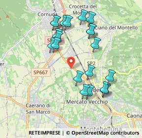 Mappa Via Sottorive, 31044 Montebelluna TV, Italia (1.857)
