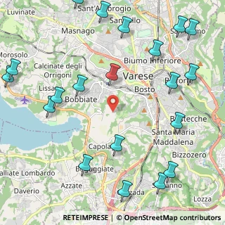 Mappa Via Mirasole, 21100 Varese VA, Italia (2.919)