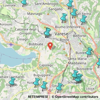 Mappa Via Mirasole, 21100 Varese VA, Italia (3.32125)