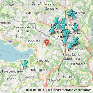 Mappa Via Mirasole, 21100 Varese VA, Italia (2.20778)