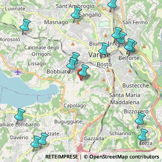 Mappa Via Mirasole, 21100 Varese VA, Italia (2.97353)