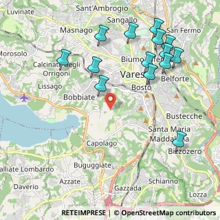 Mappa Via Mirasole, 21100 Varese VA, Italia (2.385)