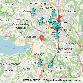 Mappa Via Mirasole, 21100 Varese VA, Italia (2.14667)