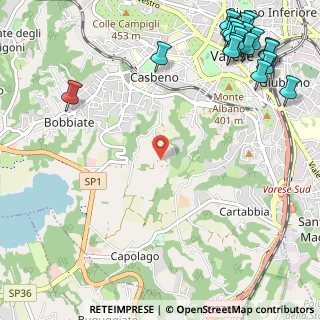 Mappa Via Mirasole, 21100 Varese VA, Italia (1.685)