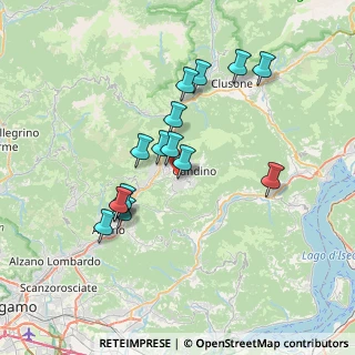Mappa Via Pratobello, 24024 Gandino BG, Italia (6.49133)