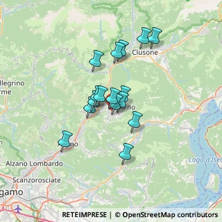 Mappa Via Pratobello, 24024 Gandino BG, Italia (5.085)
