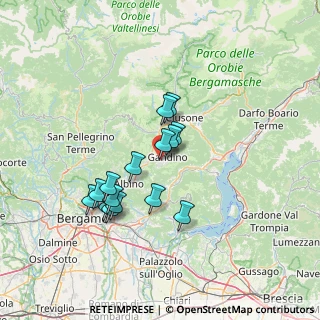 Mappa Via Pratobello, 24024 Gandino BG, Italia (11.78467)