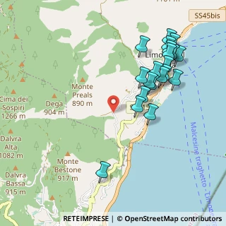 Mappa Via Preone, 25010 Limone Sul Garda BS, Italia (1.076)