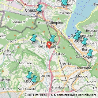 Mappa Via Lancini, 22020 San Fermo della Battaglia CO, Italia (2.81636)