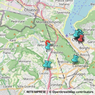 Mappa Via Lancini, 22020 San Fermo della Battaglia CO, Italia (2.561)