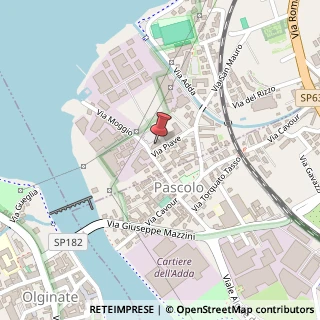 Mappa Via Piave, 36, 23808 Vercurago, Lecco (Lombardia)